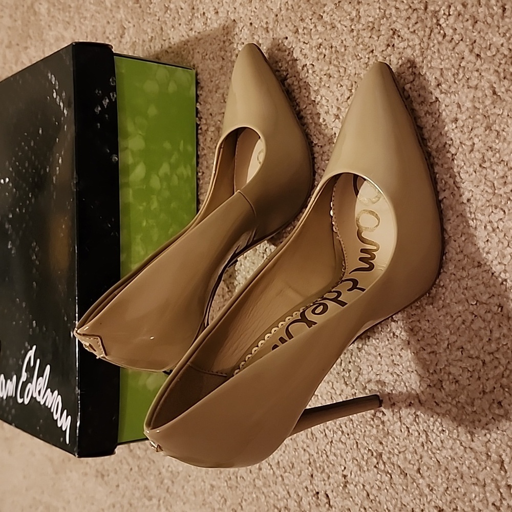 Sam Edelman Danna Nude Patent Heels - Picture 3 of 15